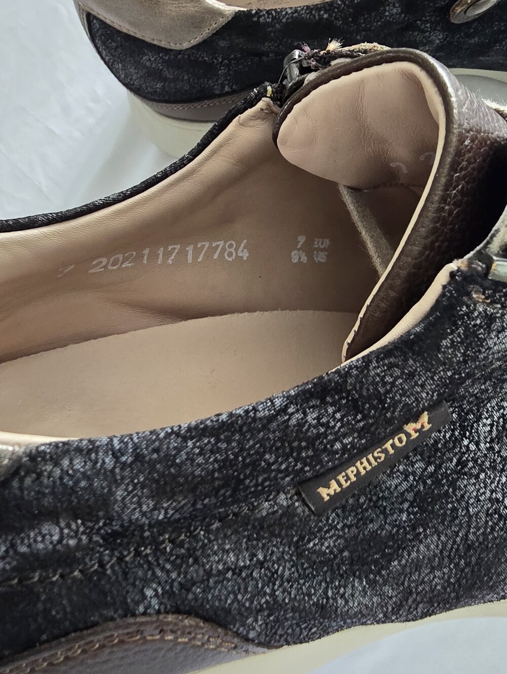Mephisto Monia 9217 Sneaker Leather Gray Bronze Comfort Shoes Women's 9.5 (US) - Picture 16 of 16